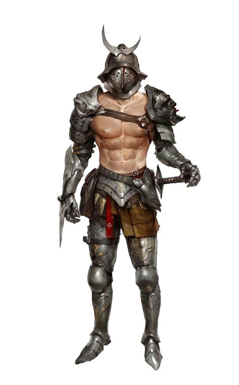 Human Male Gladiator Fighter - Pathfinder PFRPG DND D&D d20 fantasy Gladiator Art, Gladiator Armor, Armor Pieces, Character Classes, Practice Drawing, Random Drawings, Model Sheet, Game Concept Art, Fantasy Male