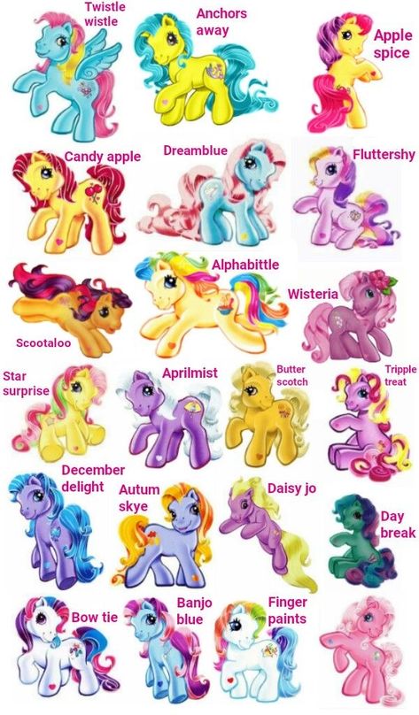 Old My Little Pony, My Little Pony Names, My Little Pony Tattoo, Original My Little Pony, Mlp G3, 1980s Childhood, Ra Ideas, Vintage My Little Pony, Pony Birthday