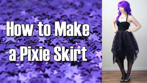 Diy Circle Skirt, Circle Skirt Tutorial, Circle Skirt Pattern, Pixie Outfit, Pixie Skirt, Skirt Diy, Skirt Tutorial, Diy Fashion Hacks, Diy Skirt