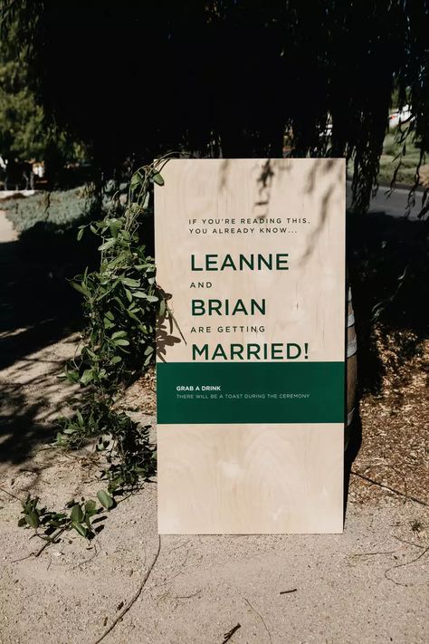 An Elevated Barn Wedding at a Ranch on California's Central Coast Wedding Welcome Sign Ideas, White Wedding Sign, Welcome Sign Ideas, Modern Wedding Welcome Sign, Green And White Wedding, Wedding Space, Wooden Signage, Romantic Outdoor Wedding, Planner Writing