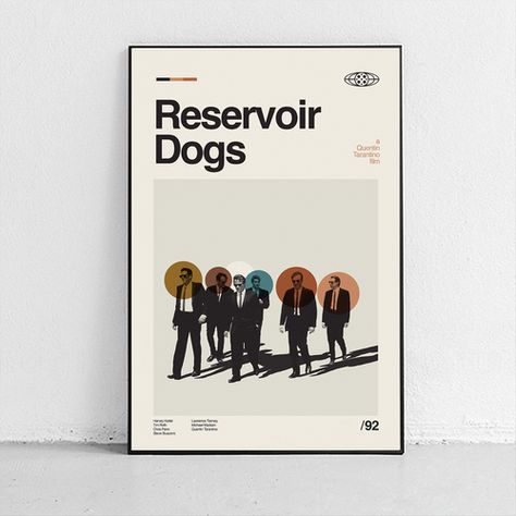 Quentin Tarantino Art, Sandgrain Studio, Reservoir Dogs Poster, 1980s Movie Posters, 1960s Movie Posters, Dogs Poster, Captain America Poster, Family Movie Poster, Romance Movie Poster