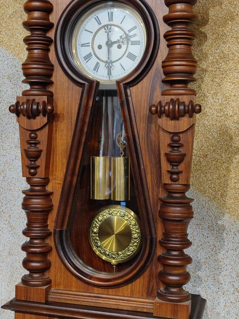 Rare Germania 2 weight wall clock | eBay Antique Grandfather Clock, Grandfather Clocks, Old Clocks, Grandfather Clock, Made Of Wood, The Box, Wall Clock, Clock, Gift Card