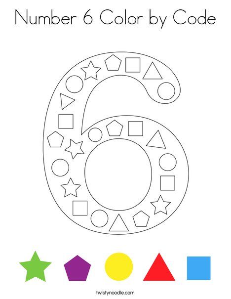 Math For 2 Yrs Old, Number 6 Worksheets For Preschool, Number Coloring Pages, Pre K Math, Preschool Homeschool, Homeschool Planning, Number 6, School Math, Kids Prints