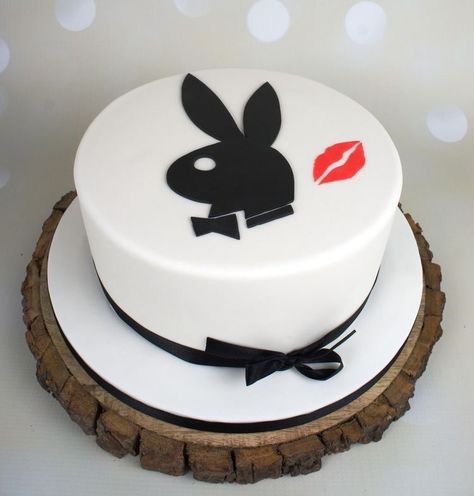 Pour Cake, Bunny Birthday Cake, Cake Designs For Girl, Logo Cake, 18th Cake, Bunny Birthday Party, Playboy Logo, 20th Birthday Party, Birthday Cake For Him