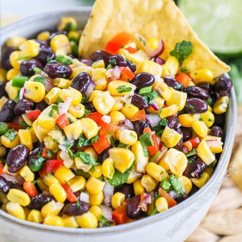 Black Bean Corn Salsa Recipe, Black Bean Salsa Recipe, Bean Salsa Recipe, Black Bean And Corn Salsa, Corn Bean Salsa, Black Bean Corn Salsa, Corn Salsa Recipe, Black Bean And Corn, Black Bean Corn