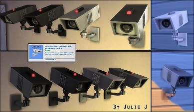 Mod The Sims: Security Camera Made Buyable and Recolours by Julie J • Sims 4 Downloads Sims 4 Cc Furniture Electronics, Camera Mod Sims 4, Sims 4 Functional Camera Cc, Sims 4 Security Camera Cc, Sims 4 Functional Electronics, Sims 4 Security Cc, The Sims 4 Functional Objects, Sims 4 Electronics Cc Functional, Sims 4 Cc Electronics Functional