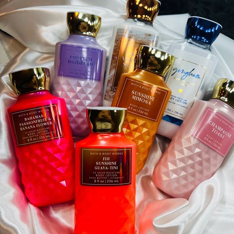 #bathandbodyworks #lotion Bath And Body Works Lotion Aesthetic, Bath And Body Works Lotion Collection, Bath And Body Lotion, Lotions Aesthetic, Body Lotion Aesthetic, Lotion Scents, Lotion Aesthetic, Bath And Body Works Lotions, Lotion Collection