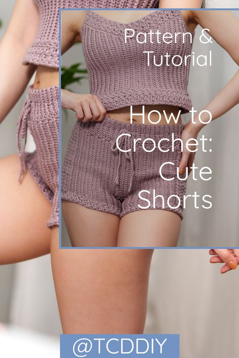 Do you want to look stylish and not sacrifice function? Then make sure to check out this amazing Crochet Pattern PDF! This cute wardrobe staple piece will be the perfect addition to your wardrobe. With step-by-step instructions, you can easily make this stylish hoodie in no time. So if you're ready to get started, click for the pattern! #crochet #crochetpattern #crochettutorial Pajamas Shorts Pattern, Crochet Loungewear, Crochet Shorts Pattern, Crochet Game, Stitch Hoodie, Shrug Pattern, Shorts Pattern, Modern Crochet Patterns, Amazing Crochet