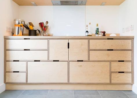 Ply Kitchen, Kitchen Storage Cabinets, Plywood Design, Plywood Projects, Plywood Kitchen, Plywood Interior, Eco Kitchen, Small Cupboard, Plywood Cabinets