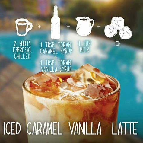 Torani Iced Coffee Recipes, Torani Syrup Recipes Drinks Iced Coffee, Torani Coffee Recipes, Torani Syrup Recipes Coffee, Torani Syrup Recipes, Ninja Coffee Bar Recipes, Cold Coffee Drinks Recipes, Flavored Coffee Recipes, Espresso Drink Recipes