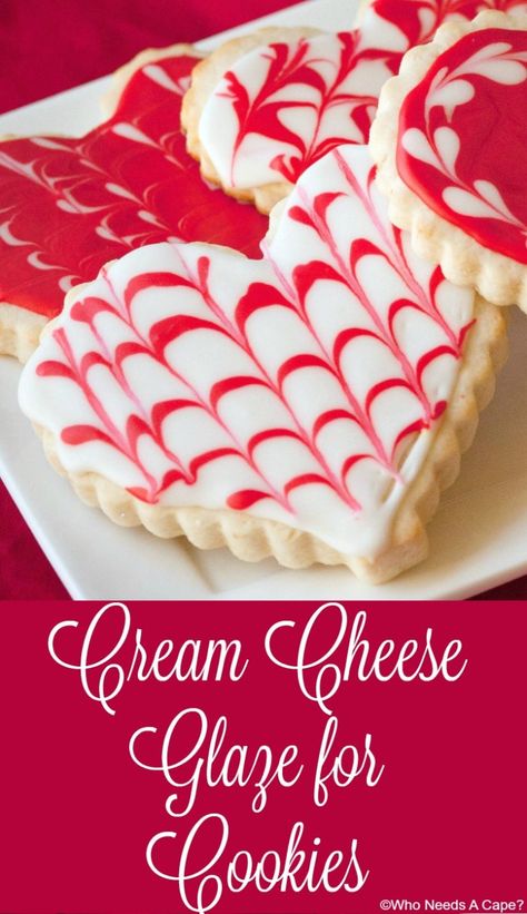 Glaze For Cookies, Royal Icing Easy, Cookie Glaze, Cookie Icing Recipe, Turkey Cookies, Diy Easy Recipes, Sugar Cookie Icing, Cream Cheese Glaze, Cream Cheese Cookies