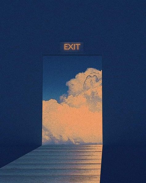 Crédito a quien corresponda Exit Door Aesthetic, Exit Poster, Church Poster Design, The Exit, Church Poster, Stressed Out, Aesthetic Pictures, Poster Design, Portfolio