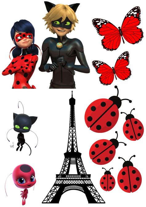 Miraculous Ladybug Printables, Ladybug Miraculous Cake, Miraculous Ladybug Birthday Cake, Pastel Ladybug, Miraculous Cake, Miraculous Ladybug Cake, Animal Baby Shower Cake, Ladybug Cakes, Ladybug Cake