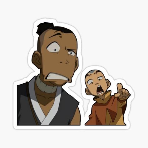 Avatar The Last Airbender Art, Computer Sticker, Avatar Airbender, Avatar Aang, Aang, Avatar The Last Airbender, The Last Airbender, Fun Quotes Funny, Printable Stickers