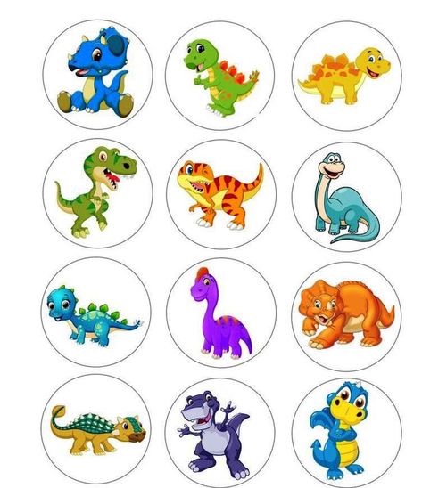 Dino Party Invitation, Dinosaur Cupcake Toppers, Cupcake Toppers Free, Diy Cake Topper Birthday, Baby Shower Decorations Neutral, Dinosaur Cupcakes, Dinosaur Cake Toppers, Dinosaur Birthday Cakes, Fancy Cupcakes