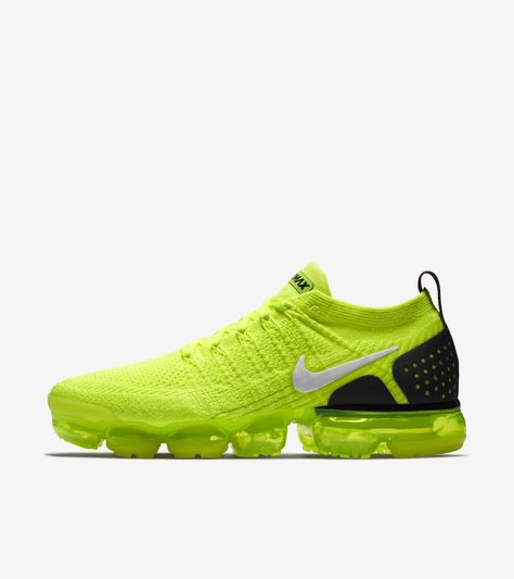 Explore and buy the Nike Air Vapormax Flyknit 2 'Volt & White & Black'. Stay a step ahead of the latest sneaker launches and drops. Vapor Max, Nike Air Vapormax Flyknit, Vapormax Flyknit, Nike Vapormax, Marathon Running Shoes, Air Vapormax, Nike Air Vapormax, Latest Sneakers, Running Shoes Sneakers