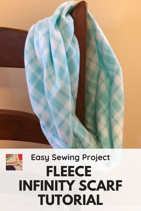 Fleece Infinity Scarf Tutorial - Pin