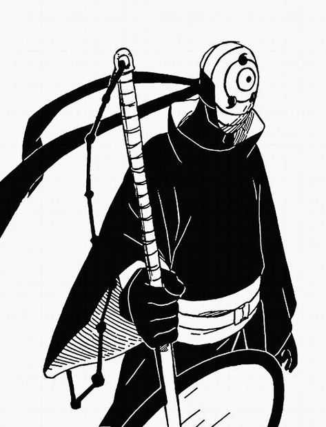 Obito Uchiha Black And White, Tobi Manga Panel, Obito Uchiha Manga Panel, Obito Manga Pfp, Obito Black And White, Obito Manga Wallpaper, Obito Uchiha Tattoo Ideas, Obito Broken Mask, Obito Manga Panel