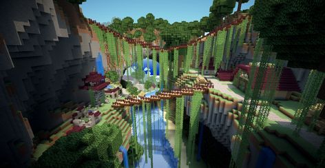 Ravine Houses Minecraft, Ravine Build Minecraft, Minecraft Ravine Build, Ravine Village Minecraft, Minecraft Ravine House, Ravine House Minecraft, Ravine Minecraft, Minecraft Ravine Base, Minecraft Ravine Ideas