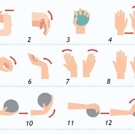 Great wrist stretches and exercises to do periodically during the day! Add these stretches throughout the day to relieve some tension in your hands, wrists, and elbows :) Give it a try! #daily #stretches #infographic #hand #wrist #elbow #forearm #stretch #muscle #movement #move #more #chiropractic #lifestyle #movementislife #bethebestyou Wrist Stretches, Muscle Movement, Daily Stretches, Arm Stretches, Wrist Exercises, Tennis Lessons, Tennis Tips, Exercise Ideas, Tennis Elbow