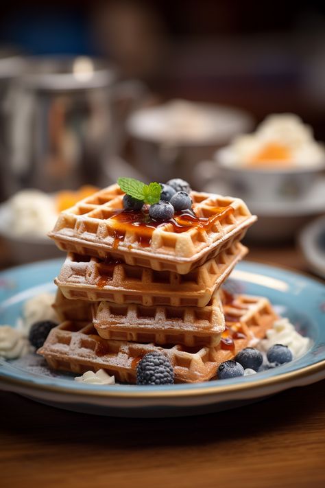 Waffle Photography, Waffles Photography, Breakfast Photography, Coffee And Donuts, Easter Eggs Chocolate, Waffle Recipes, Breakfast Buffet, Food Presentation, Photographing Food