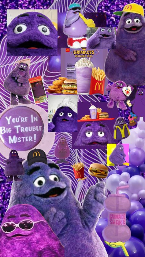 💜#grimace #grimaceshake #grimaceispurple #grimacebirthday #mcdonalds #mcdonaldsshake #milkshake #trending #birthday #viral #vibes Mcdonalds Shakes, Chicken Big Mac, Happy Birthday Drawings, Purple Aura, Mc Donald, Diy Perfume, Funny Wallpaper, All Things Purple, Big Mac