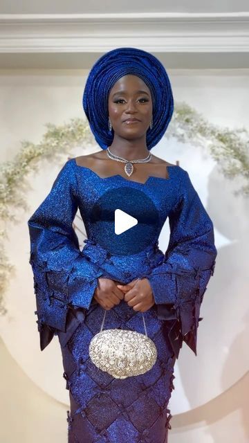 Modest Asoebi Styles on Instagram: "T. O. L. U.   A very beautiful bride 💙   Belle @tolu.nimi  Dress @tavi.atelier  Mua @hadassahbeautymua   #TheModestCollective #ModestFashion #CoveredandChic #NigerianFashionDesigner #Yorubatraditonalwedding #yorubabride #yorubatraditionalweddings #yorubaweddings #igbeyawo  #nigeriantraditionalwedding #traditionalwedding #yorubawedding #asooke #pinkasookestyle #Bellanaijaweddings #sugarweddings #weddingsinnaija #nigerianweddings #nigerianwedding #loveweddingsng #asoebibella #nigerianweddinggallery #myweddingnigeria #Bellanaijaweddings #sugarweddings #weddingsinnaija #nigerianweddings #nigerianwedding #asoebibella #weddingdigest #asoebiguest #weddingguest #msasoebi #asoebinaija #Tavi" Asooke Styles For Brides, Nigerian Fashion Designers, Yoruba Bride, Nigerian Traditional Wedding, Yoruba Wedding, Nigerian Weddings, Aso Ebi Bella, Aso Oke, Asoebi Styles