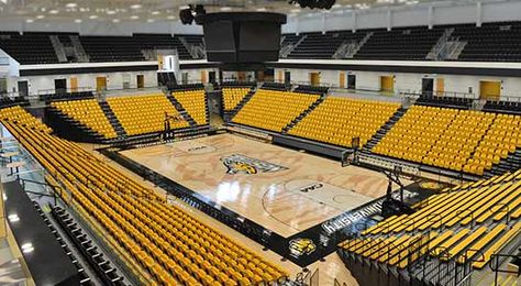 Best Small College Stadiums | Best Small Arenas Indoor Surf Pool, Sports Arena Architecture, College Stadium, Sport Arena Architecture, Hogwarts University, Small Stadium, Basketball Stadium Architecture, Nba Arenas, Sports Facility Architecture