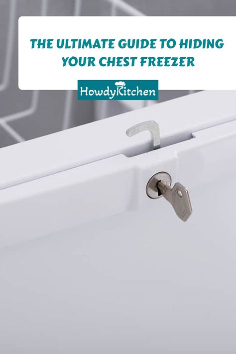 The Ultimate Guide to Hiding Your Chest Freezer Hide A Chest Freezer, Hidden Freezer Chest, Chest Freezer Disguise, How To Hide Deep Freezer, Hiding Deep Freezer, Freestanding Room Divider, Deep Freezer, Stair Wall, Chest Freezer