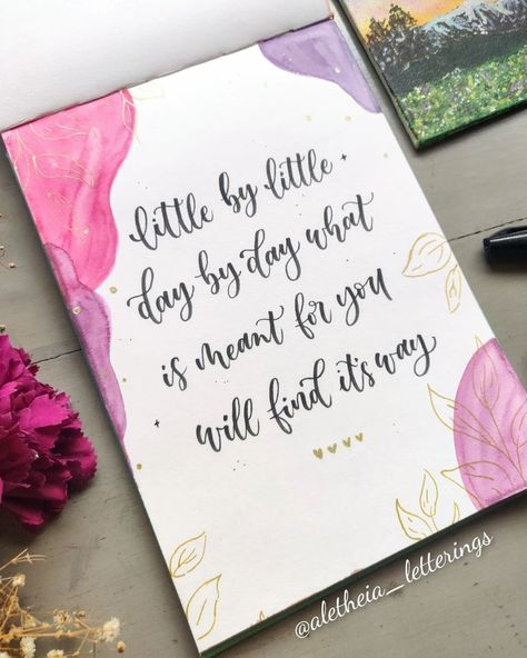 Quotes With Calligraphy, Thoughts In Calligraphy, Calligraphy Art Ideas, Calligraphy Thoughts, Pen Art Mandala, Creative Calligraphy Art, 2024 Calligraphy, Letters In Calligraphy, Oil Pastels Portrait