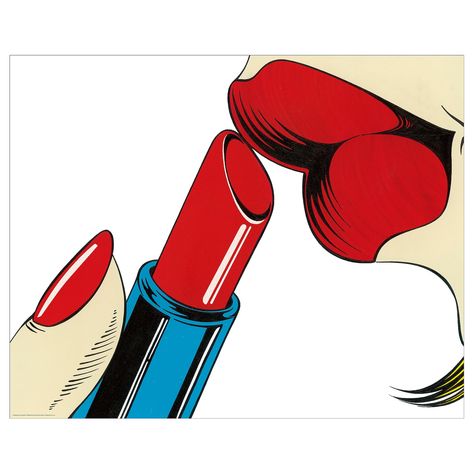 BILD Bild, Lippenstift, 50x40 cm Motiv von Deborah Azzopardi. Durch Kunst, die den eigenen Stil ausdrückt, lassen sich Wohnräume persönlich gestalten. Passend für 40x50 cm große Rahmen ohne Passepartout oder für 50x70 cm große Rahmen mit Passepartout im Maß 40x50 cm. Papier. Decoration. Wall decoration. Pictures. Paint And Sip, Print Finishes, Painting Edges, Personal Marketing, Stretched Canvas Prints, High Quality Art Prints, Find Art, Print Images, Custom Framing