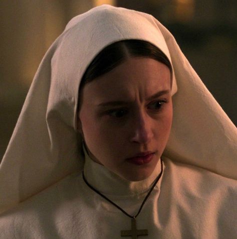 Taissa Farmiga The Nun, Sister Irene The Nun, Sister Irene, Conjuring Universe, Taissa Farmiga, The Nun, Film Pictures, Creature Of Habit, Father John