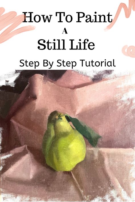 Still Life Painting Ideas, How To Oil Paint, How To Start Painting, Mix Paint, Monochromatic Painting, Watercolor Pens, Tips For Painting, Simple Oil Painting, Painting Step By Step