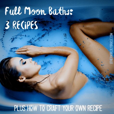 Magical Oils, Bath Rituals, Full Moon In Libra, Witch History, Full Moon Rising, Moon Bath, Spiritual Bath, Bath Recipes, Moon Party