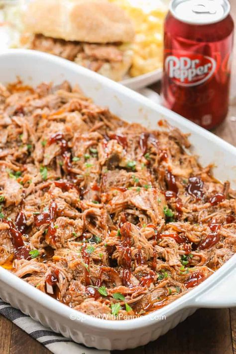 Dr. Pepper Crock Pot Pulled Pork Recipe Dr Pepper Pork Roast, Porkroast Crockpot, Dr Pepper Pulled Pork Crock Pot, Pulled Pork Crock Pot Recipes Easy, Easy Pulled Pork Crock Pot, Pulled Pork Crock, Dr Pepper Pulled Pork, Pulled Pork Recipe Slow Cooker, Crockpot Pork Tenderloin