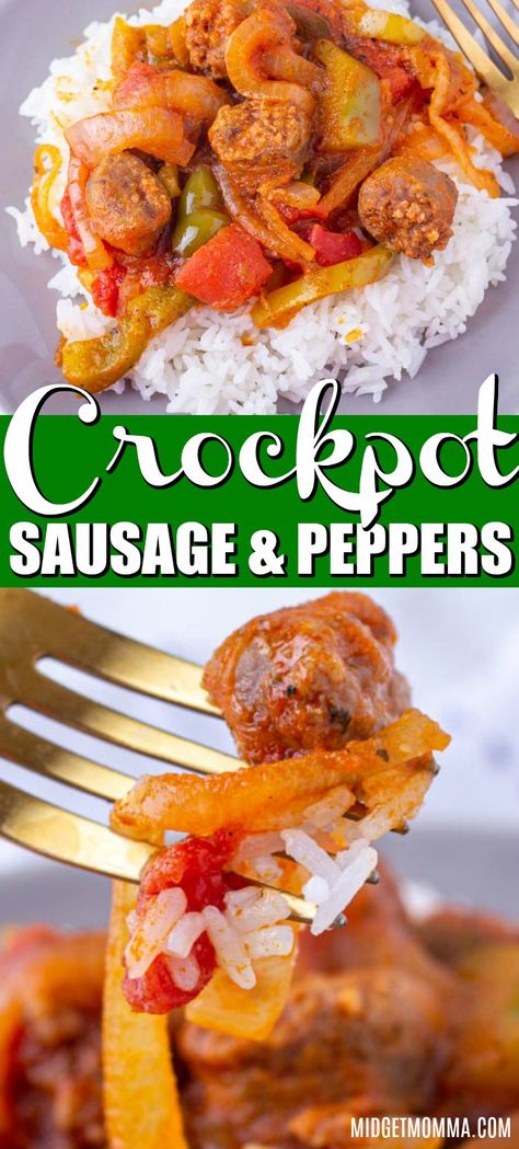 Crock Pot Sausage And Peppers, Easy Sausage And Peppers, Crockpot Sausage And Peppers, Crockpot Italian Sausage, Sausage And Peppers Crockpot, Sausage Crockpot Recipes, Sausage And Peppers Recipe, Crockpot Sausage, Catering Recipes