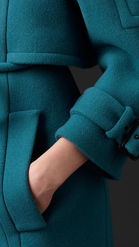 Teal Clothes, Teal Cottage, Wool Texture, Burberry Coat, Colorful Life, Shades Of Teal, Thomas Jefferson, Popular Fashion, Color Turquoise