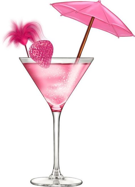 Barbie Png, Umbrella Drawing, Not Wallpaper, Barbie Fashion Sketches, 3d Cake Toppers, Bottle Drawing, Iphone Stickers, Glitter Frame, Pink Cocktails