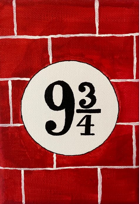 Harry Potter Simple Painting, Painting Harry Potter Easy, Small Harry Potter Painting, Harry Potter Posca Art, Canvas Painting Ideas Harry Potter, Harry Potter Canvas Painting Easy, Harry Potter Paintings Easy, Harry Potter Easy Painting, Pottery Painting Harry Potter