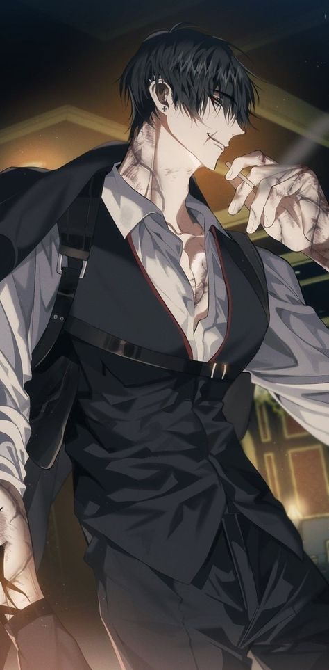 Hot Anime Male Character Fanart, Mafia Anime Boy, Yakuza Anime Guy, Yakuza Anime, Just Do It Wallpapers, Anime Gangster, Mafia Families, Anime People, Manga Boy