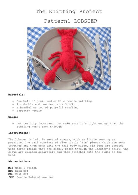 Knit Lobster Pattern, Crochet Crawfish Pattern Free, Lobster Amigurumi Free Pattern, Lobster Knitting Pattern, Lobster Crochet Pattern Free, Crochet Lobster Pattern Free, Christmas Knits, 2024 Diary, Book Reports