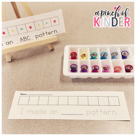 Kindergarten Patterning, Kindergarten Patterns, Kindergarten Mathematics, Patterning Activities, Patterning Kindergarten, Apple Kindergarten, Doodle Bugs, Math Patterns, Pattern Activities