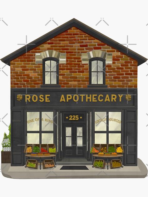 "Rose Apothecary Illustration" Sticker for Sale by atrellano Apothecary Illustration, Rose Apothecary, Schitts Creek, Apothecary, Gift Shop, Independent Artist, For Sale