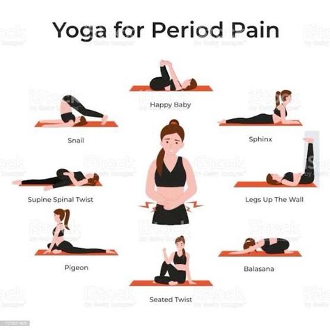 Yoga For Period Pain, Yoga For Period, Period Yoga, Quick Yoga, Yoga Facts, Morning Yoga Routine, Daily Yoga Workout, Quick Workout Routine, Relaxing Yoga