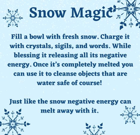 Snow Magic Spells, Make It Snow Spell, Drawing Sigils, Snow Spell, Witch Studying, Elemental Magick, Snow Magic, Ice Witch, Divination Witch