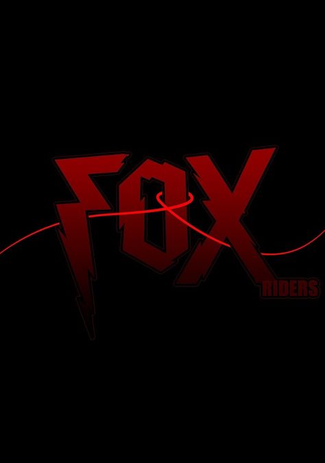 FOX Riders Rider Logo Design, Fox Racing Background, Riders Club Logo Design, Fox Rider, Rider Logo, Fox Racing Logo, Fox Racing, Fox, Neon Signs