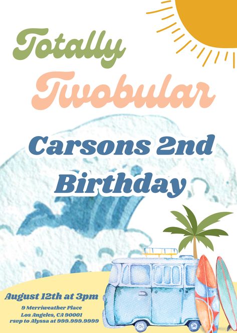 Totally twobular birthday party invitation Totally Twobular Birthday Party, Totally Twobular, 2nd Birthday Party, Birthday Party Invitation Templates, 2nd Birthday Parties, Birthday Party Invitation, Birthday Party Invitations, 2nd Birthday, Event Planning