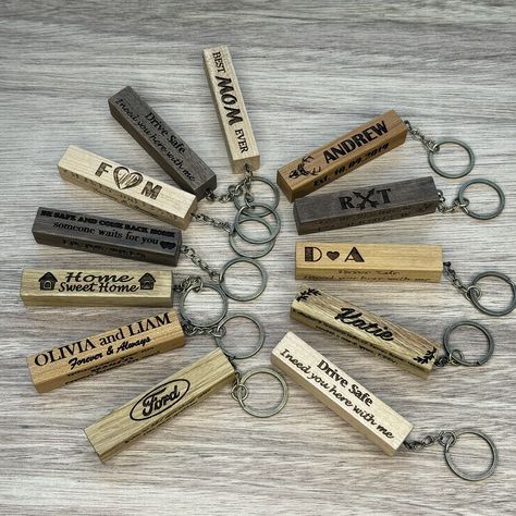 Natural Wood Crafts, New Car Gift, Bar Key, Bar Keychain, Wood Keychain, Wooden Keychain, Car Gift, Personalized Gifts For Men, Wood Bar