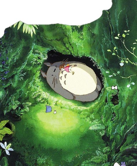 Totoro Art, Anime Computer Wallpaper, Nature Paper, Zero Wallpaper, Anime Illustration, Aesthetic Desktop Wallpaper, Cute Anime Wallpaper, Computer Wallpaper, Green Wallpaper