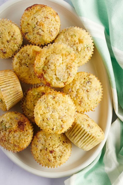 Moist Lemon Zucchini Muffins | Bake or Break Easy Zucchini Muffins, Lemon Zucchini Muffins, Zucchini Muffin, Summer Zucchini, Lemon Zucchini, Sweet Breakfast Treats, Poppy Seed Muffins, Sweet Muffin, Breakfast Routine